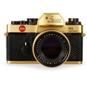 Leica R3 Electonic Dourada - Edição comemorativa do centenário de Oskar Barnack, lançada em 1979.
