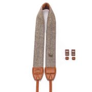 Alça de pescoço em algodão para câmeras DSLR (MARROM)