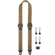 Alça de pescoço Peak Design Slide Lite SLL-CY-3 com sistema de liberação rápida (MARROM)