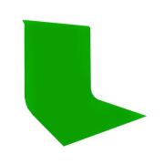 Fundo infinito de tecido Greika FV003-1016 para vídeo e fotografia em estúdio - 3x5 metros (VERDE CROMAKEY)