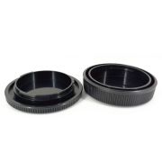 Kit com tampas de proteção (traseira da lente + corpo da câmera) para Canon EOS RF / RF-S