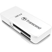 Leitor de cartão de memória SD e microSD Transcend RDF5W USB 3.0 (Branco)