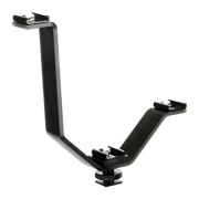 Suporte manopla Greika FBVL em "V" com três sapatas para acessórios