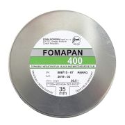 Lata de filme fotográfico 35mm Fomapan Action ISO 400 Preto e Branco (30 metros de comprimento)