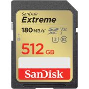 Cartão SDXC SanDisk Extreme UHS-I 512GB - 180MB/s (V30)