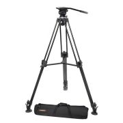 Tripé e-image EI-7050AA com cabeça hidráulica para vídeo