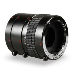 Kit de tubos extensores Vivitar AT-23 com 3 peças (12mm, 20mm e 36mm) para Pentax K- USADOS