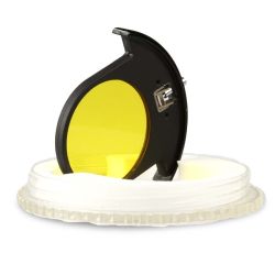 Filtro amarelo "drop-in" Canon para lente FD 300mm f2.8 - USADO