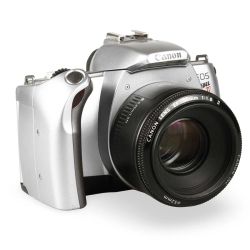 Câmera analógica 35mm Canon EOS Rebel Ti com 50mm f1.8 II - USADO