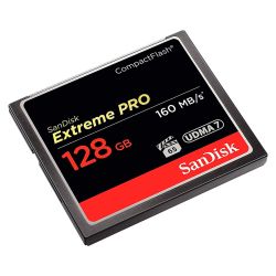 Cartão Compact Flash Sandisk Extreme PRO 128GB - 160MB/s
