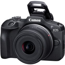 Câmera mirrorless Canon EOS R100 com lente RF-S 18-45mm IS STM