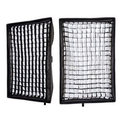 Kit de Iluminação contínua Greika AGATA II com grade e 2 lâmpadas (220V)