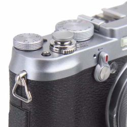 Botão côncavo para disparador de câmera - PRATA