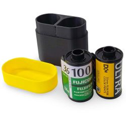 Estojo de plástico TD-35B para 2 rolos de filme 35mm
