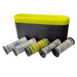 Estojo de plástico TD-120A para 5 rolos de filme 120