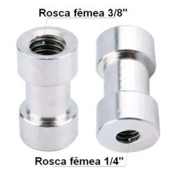 Adaptador de rosca fêmea-fêmea Greika YA-435 (1/4" para 3/8")