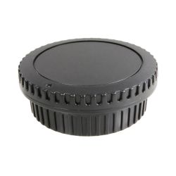 Kit com tampas de proteção (traseira da lente + corpo da câmera) para sistema Canon EF / EF-S (sem logo)