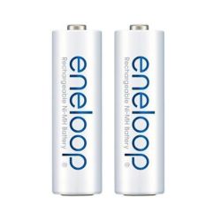 Pilha recarregável Panasonic AA Eneloop 2000mAh BK-3MCCE/2BB - Cartela com 2 unidades