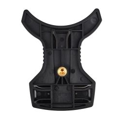 Suporte de mesa JJC MF-3 com três sapatas para flash e acessórios