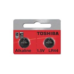Pilha alcalina Toshiba LR44 1.5V - cartela com 2 unidades